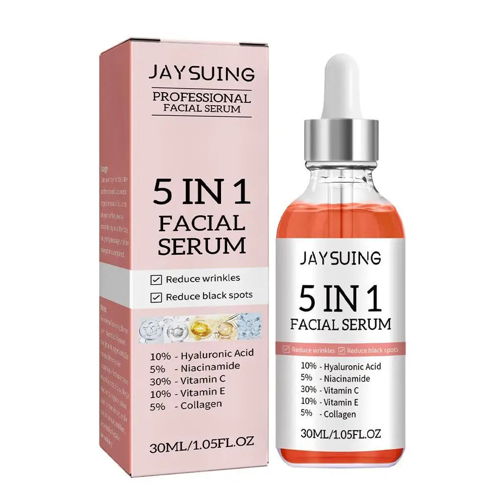 5 In 1 Face Serum containing high quality Vitamin C and Hyaluronic Acid