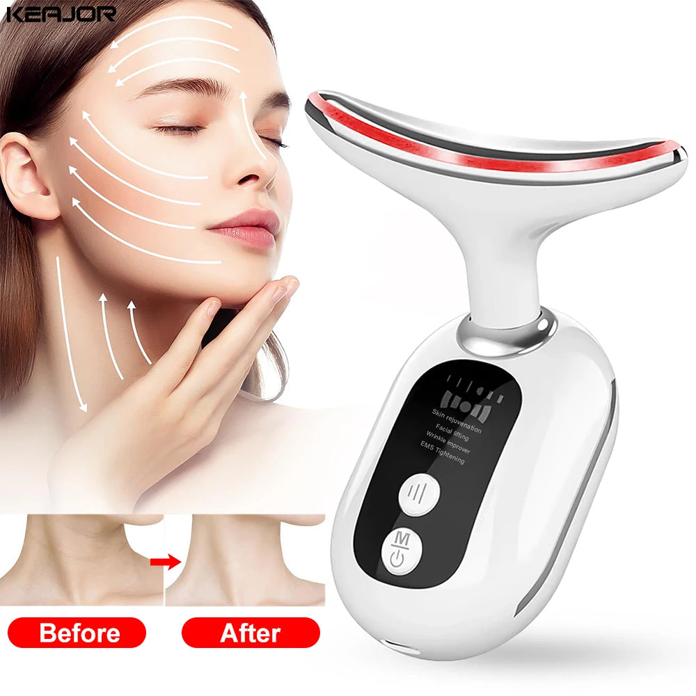 LED Face Rejuvenation and Neck Sculpting Massager (Anti-Aging)