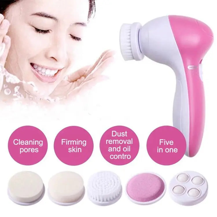 Electric Facial Cleaner 5 IN 1 Face Cleansing Brush