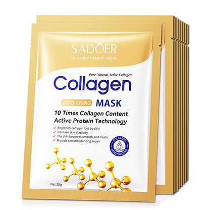 20pcs Hyaluronic Acid Collagen Face Mask Collection